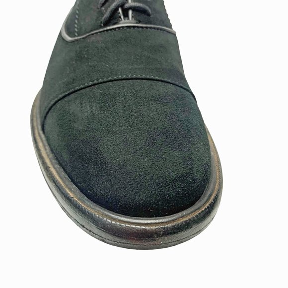 M. Gemi‎ Black Suede Cap Toe Dress Oxfords Shoes main image 10